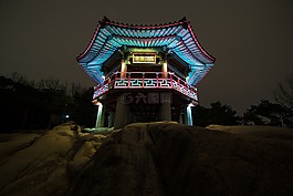 夜景,高句麗榮,峨嵯山