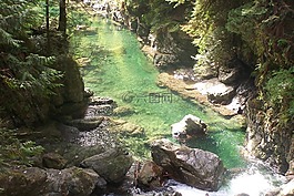 加拿大,峡谷,河