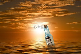 瓶中信,太陽,海