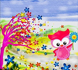 大風天,幻想藝術,兒童藝術墻