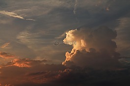 云,天空,光