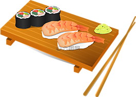 壽司,筷子,魚