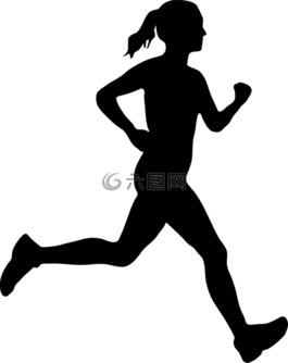 女子,運(yùn)行,剪影