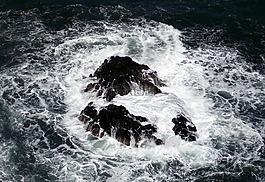 海,波,噴霧