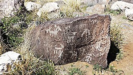 petroglyph,石,美洲原住民