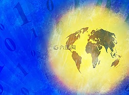 世界,地图,互联网