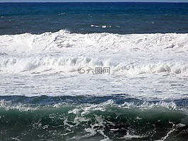 海,波,噴霧