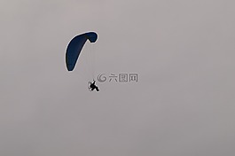 滑翔傘,飛,飛行