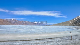 湖,雪,自然