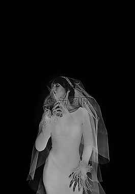 婚礼,黑色和白色,香水