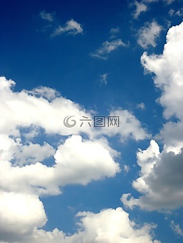天空,云計算,藍色