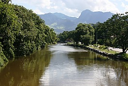 通道,水,山