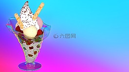 冰淇凌艾迪科遜,奶油,甜點