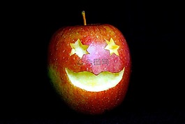水果,蘋果,面對