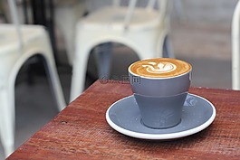 咖啡,杯,玻璃