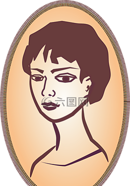 女子,臉,肖像