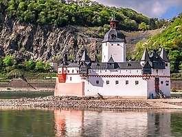 城堡pfalzgrafenstein,城堡,萊茵