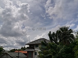 家,外殼,天空