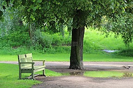 公园长椅,公园,休息