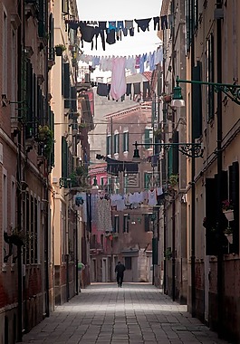 威尼斯,日落,景觀
