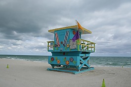 海滩,椅子,海湾手表
