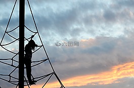 天空,云,日落