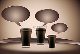 杯,咖啡厅,咖啡
