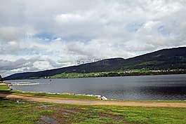 湖,山,景觀