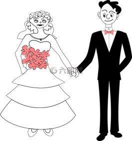 婚禮,新娘,馬夫