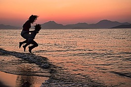 波浪,旅行,海