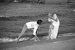 男性,海洋,海灘