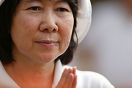 祈禱,女子,佛教徒