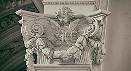 英国剑桥大学,圣史蒂芬大教堂,柱状