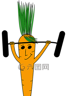 舉重,胡蘿卜,臉