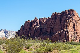 砂巖,懸崖,山