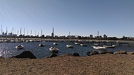 海港,船,海