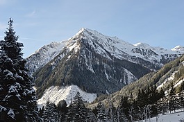山,雪,高山