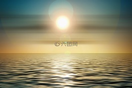 日落,起源,抽象