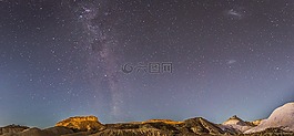 銀河系,夜,山