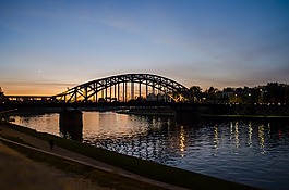 克拉科夫,橋,河