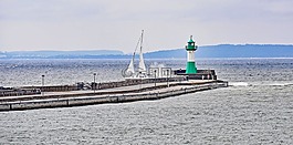 sassnitz,码头,灯塔