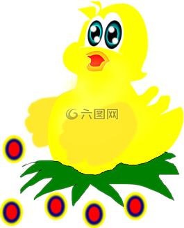 小雞,復(fù)活節(jié),巢