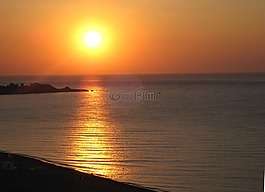 太陽,海,日出
