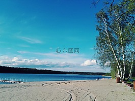 湖,水,太陽