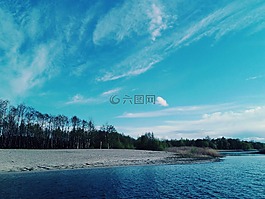 湖,水,太陽