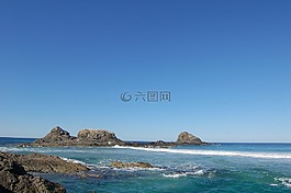 海洋,海,波