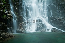 verzasca,瀑布,水和石头