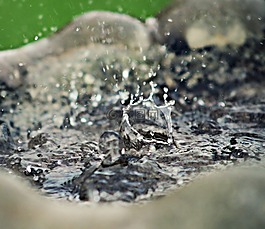 水,啟動畫面,噴泉