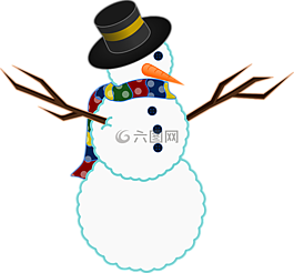 雪人,冬天,雪
