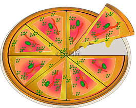 比薩,muzarella,食品